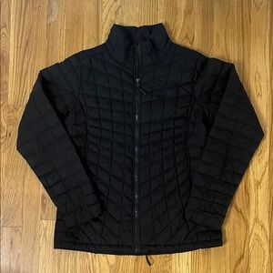 Women's Black Quilted Puffer Jacket